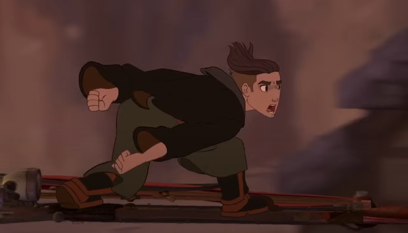 A screenshot of the movie Treasure Planet