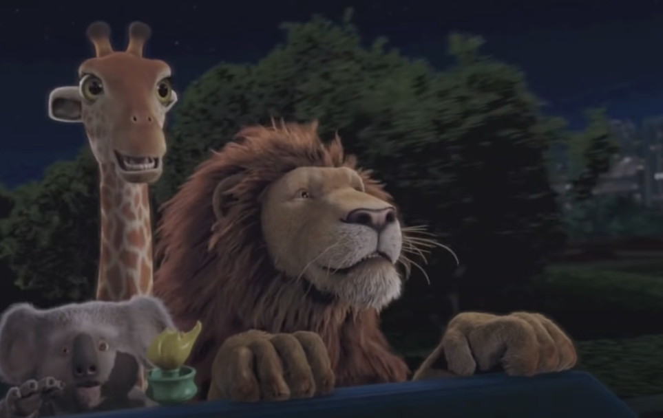 A screenshot of the movie The Wild