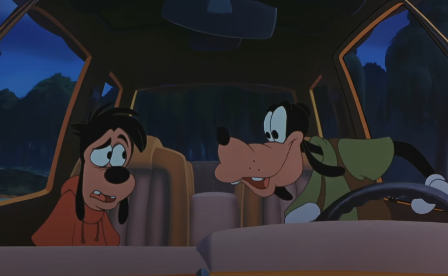 A screenshot of the movie A Goofy Movie