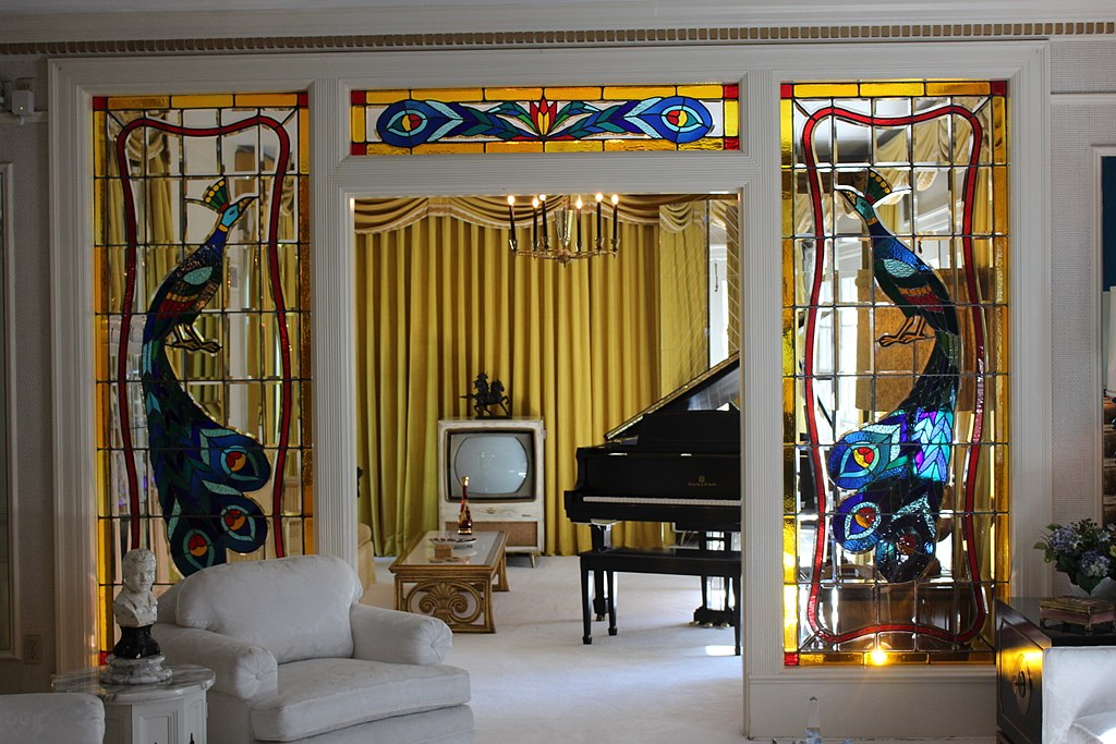 Elvis Presley's music room in Graceland