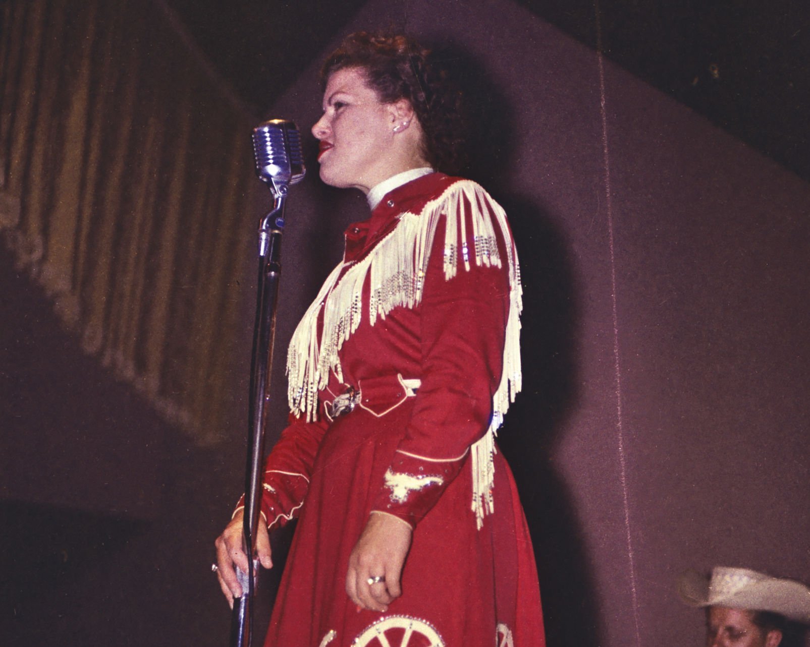 Country Singer Patsy Cline Performs at the Riverside Park Ballroom