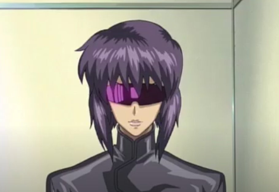 Screenshot from the animated movie Ghost in the Shell (1995)