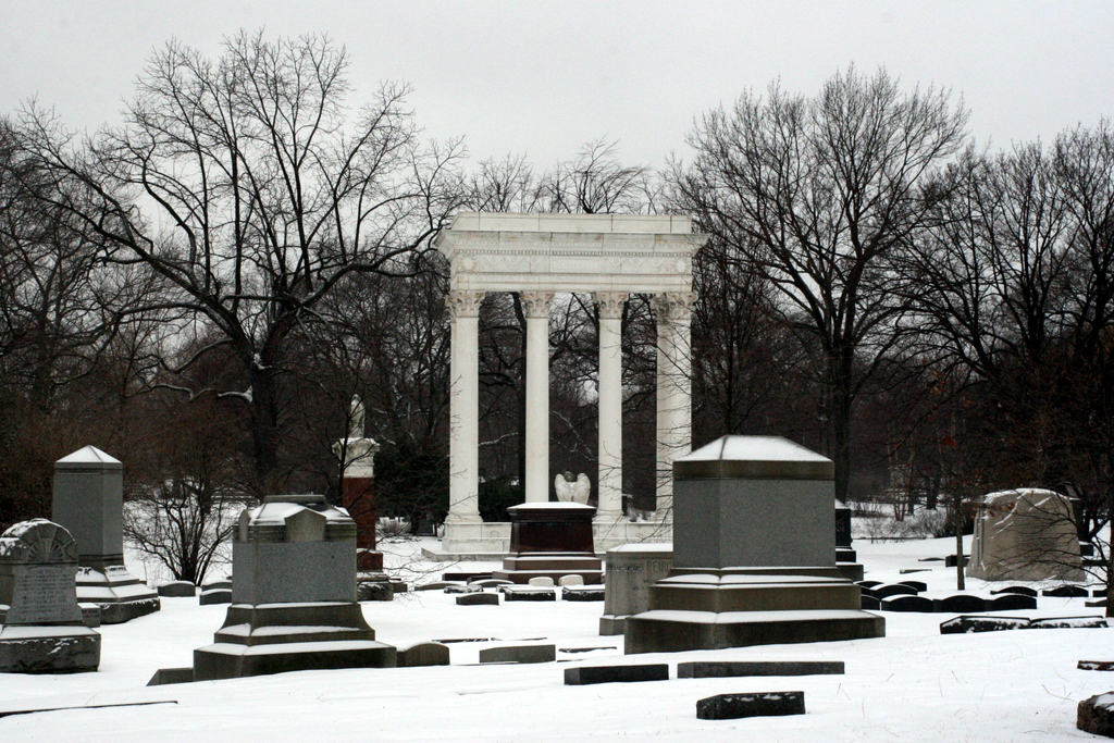Cemetery in winter