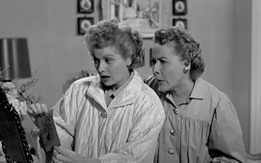 A screenshot of the TV show I Love Lucy