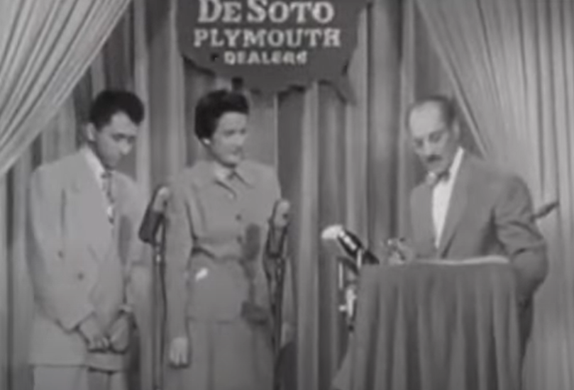 A screenshot of the TV show You Bet Your Life