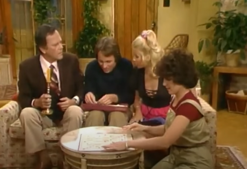 A screenshot of the TV show Three's Company