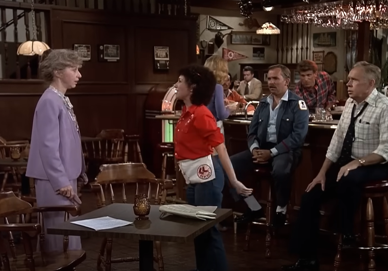 A screenshot of the TV show Cheers