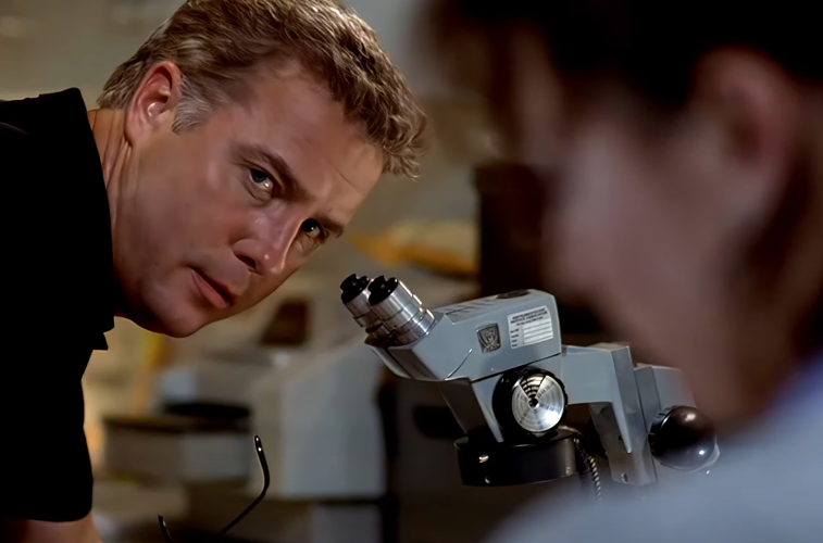 A screenshot of the TV show CSI: Crime Scene Investigation