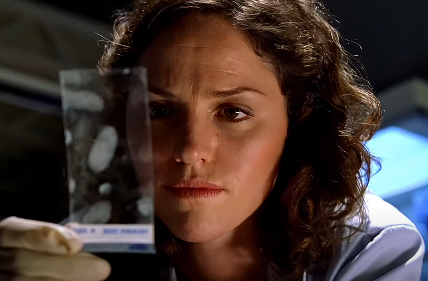 A screenshot of the TV show CSI: Crime Scene Investigation