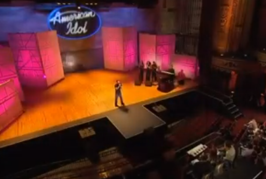A screenshot of the TV show American Idol