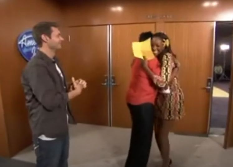 A screenshot of the TV show American Idol