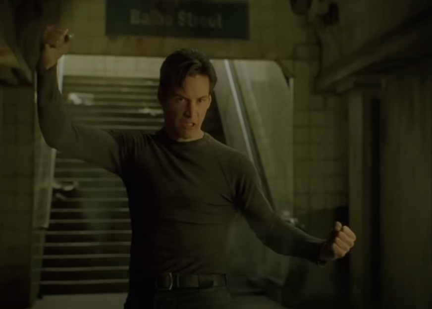 Screenshot from the movie The Matrix (1999)