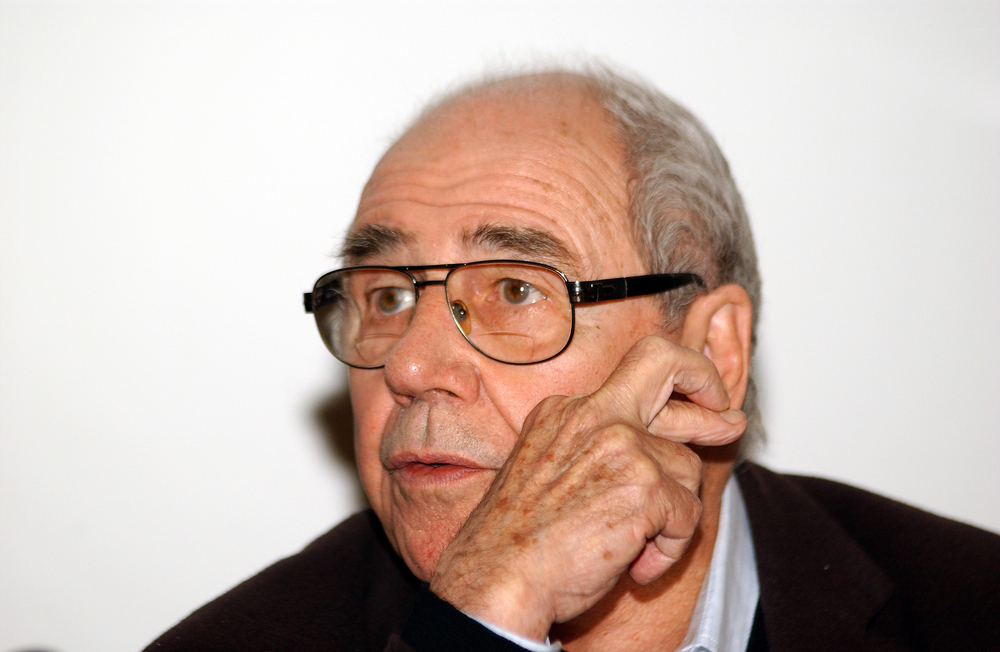 The portrait of the sociologist Jean Baudrillard