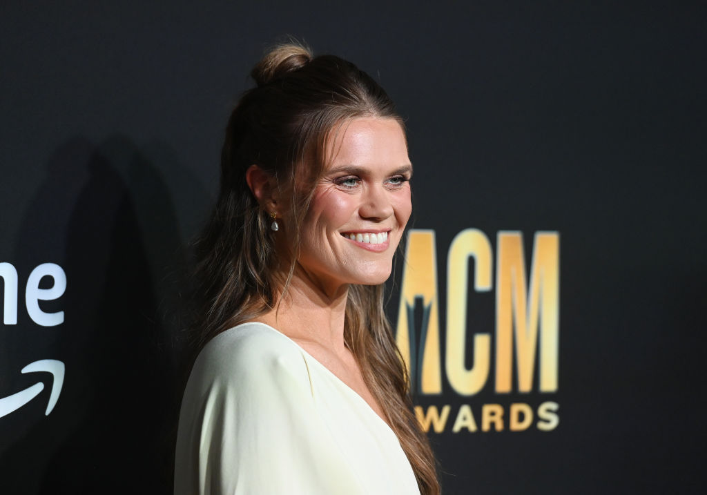 Nicolle Galyon wearing white top