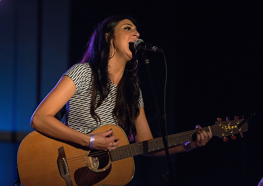 Charlotte Sometimes in black and white t-shirt
