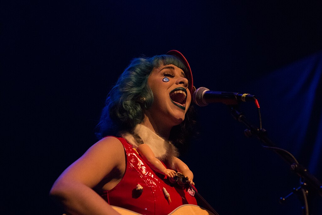 Melanie Martinez with painted face