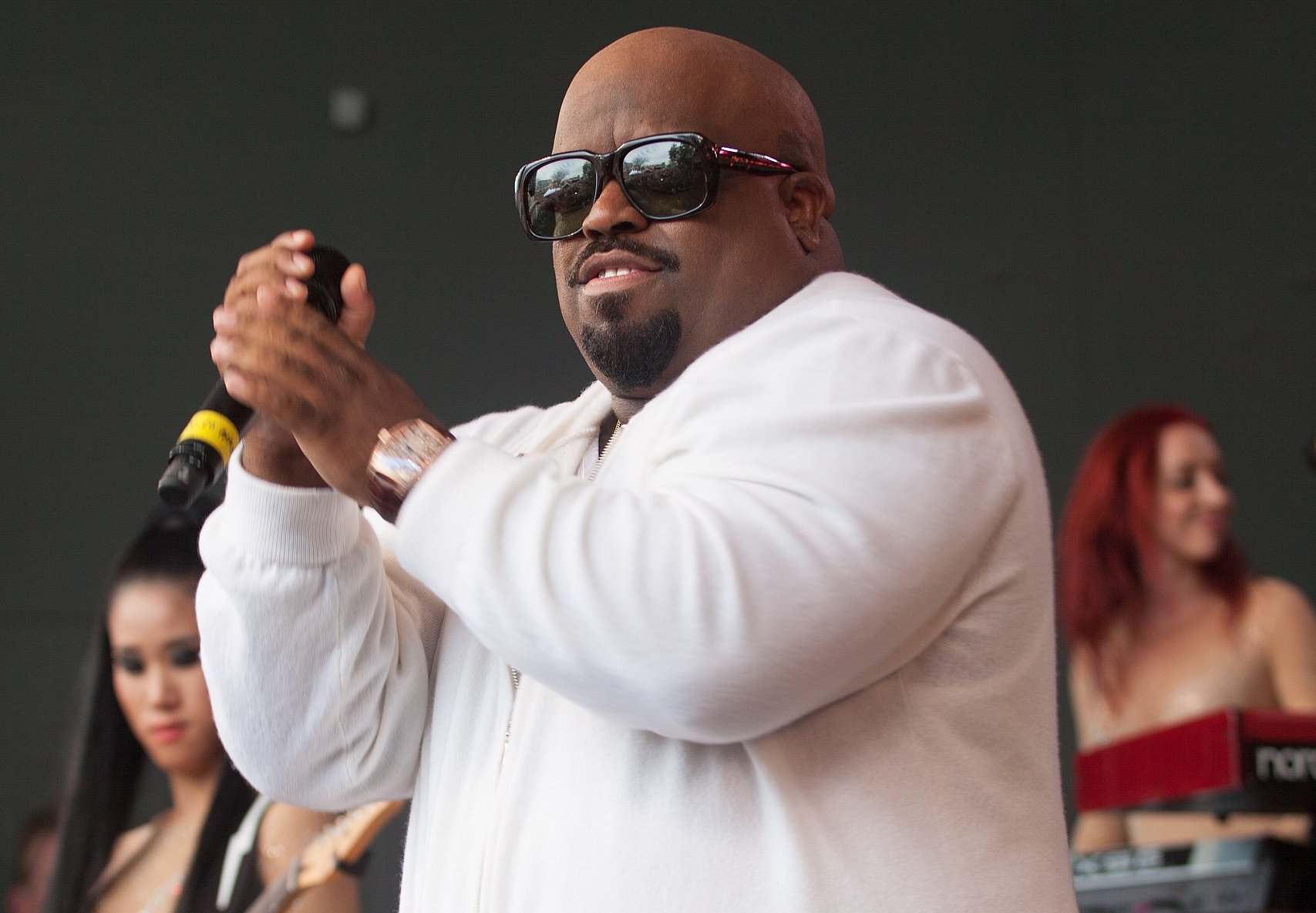 CeeLo Green in white shirt