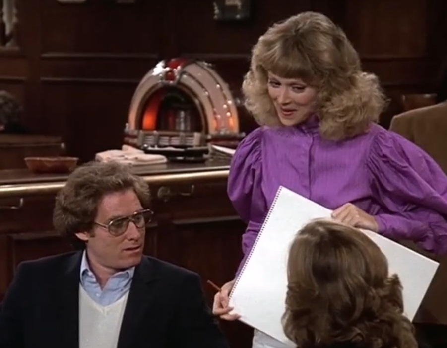 Screenshot from the American television sitcom Cheers (1982-1993)
