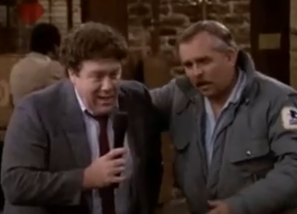 Screenshot from the American television sitcom Cheers (1982-1993)