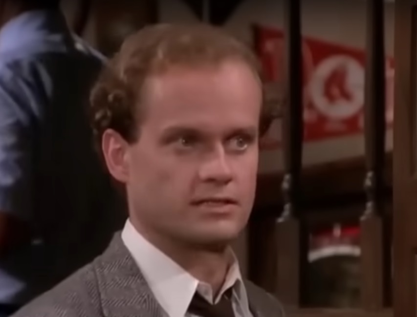Screenshot from the American television sitcom Cheers (1982-1993)