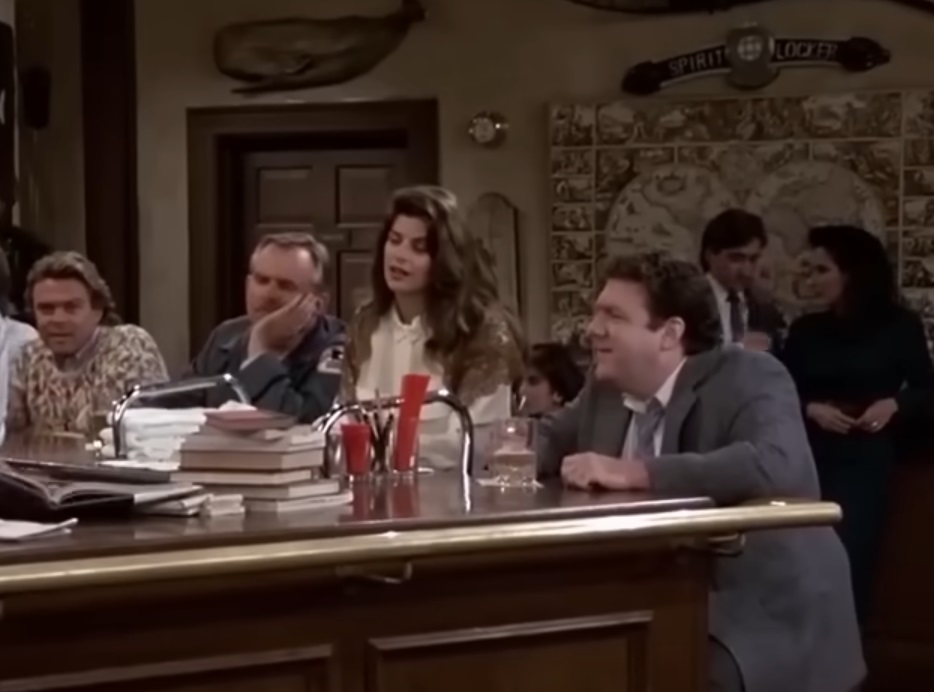 Screenshot from the American television sitcom Cheers (1982-1993)