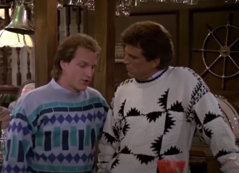 Screenshot from the American television sitcom Cheers (1982-1993)