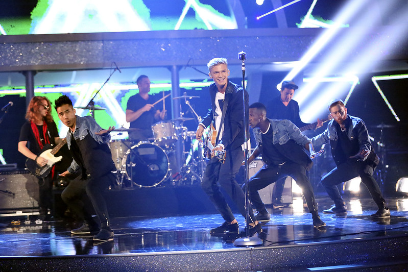 Band performing on the stage