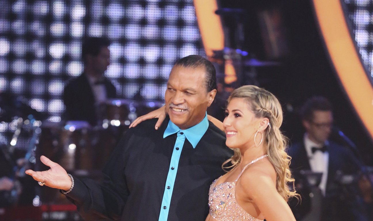 Dancing couple on the stage