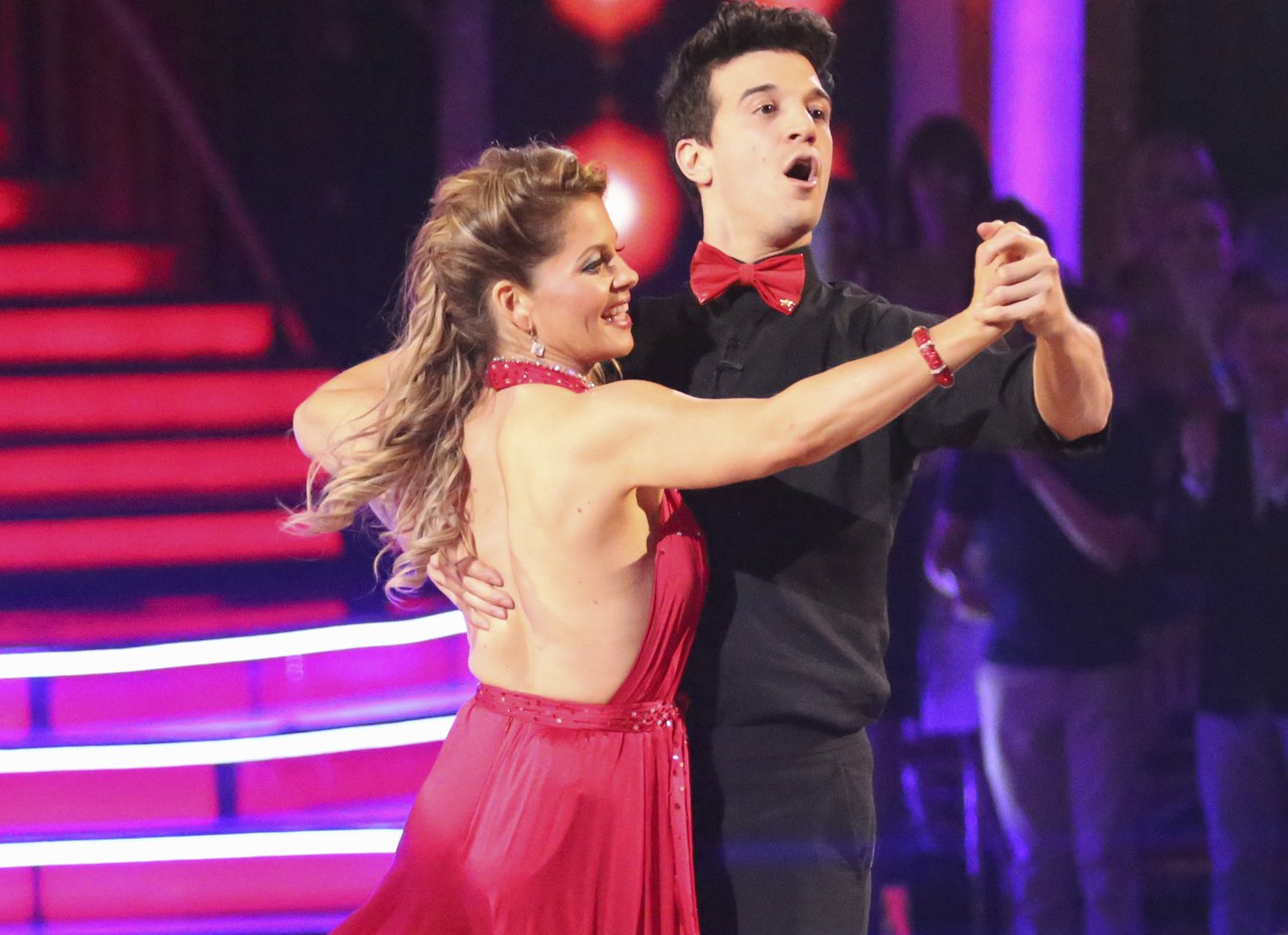 Mark Ballas in black outfit