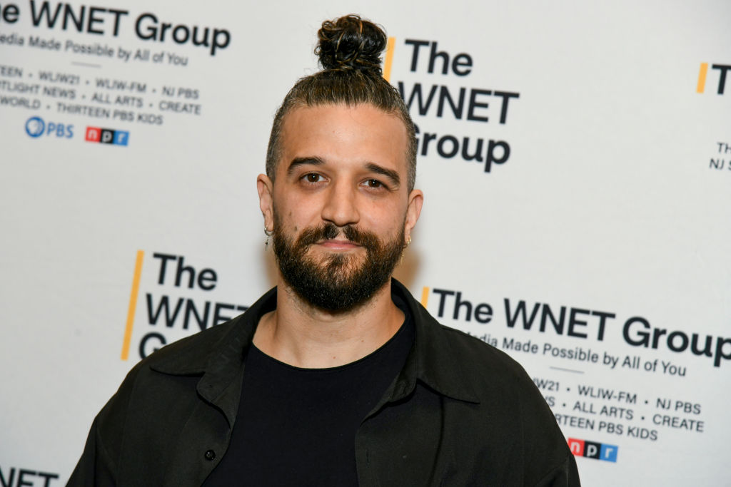 Mark Ballas in a black shirt