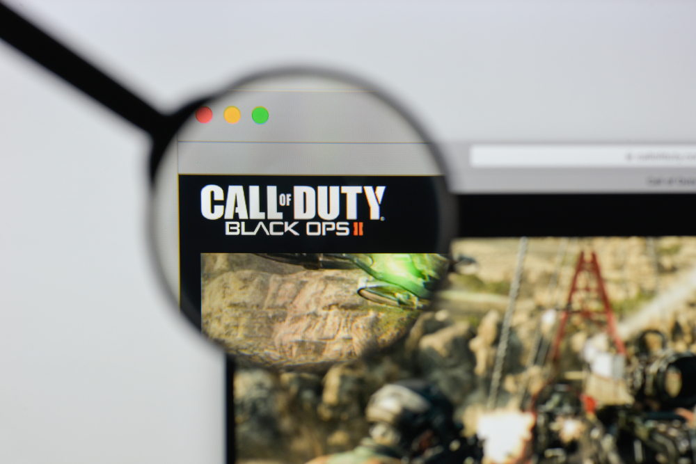 Call Of Duty: Black Ops II website homepage.