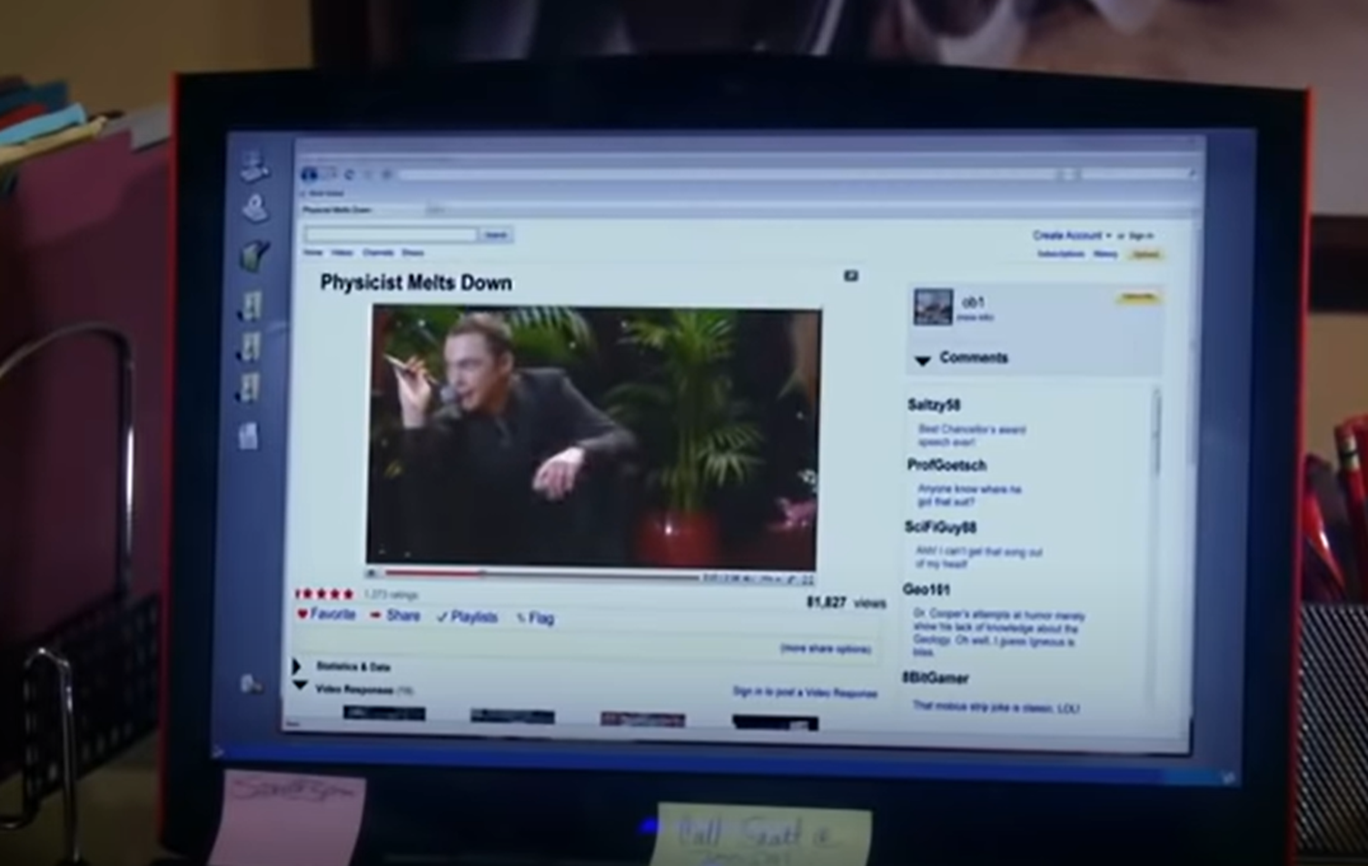 Screenshot of laptop screen from - The Big Bang Theory (2007-19)