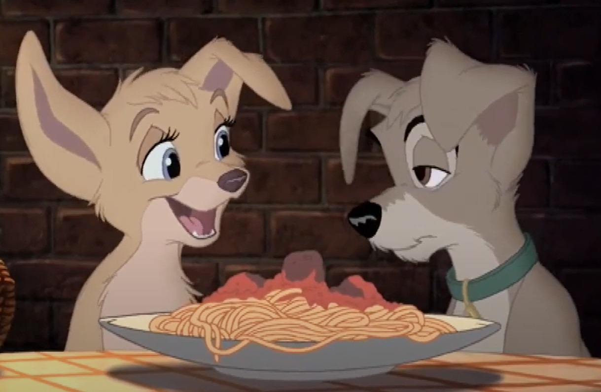 Screenshot from the animated movie Lady and the Tramp II: Scamp's Adventure (2001)