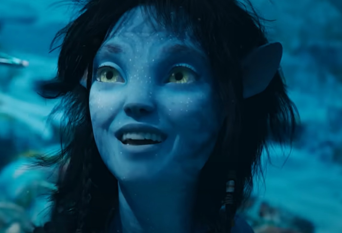 Screenshot from the animated movie Avatar: The Way of Water (2022)