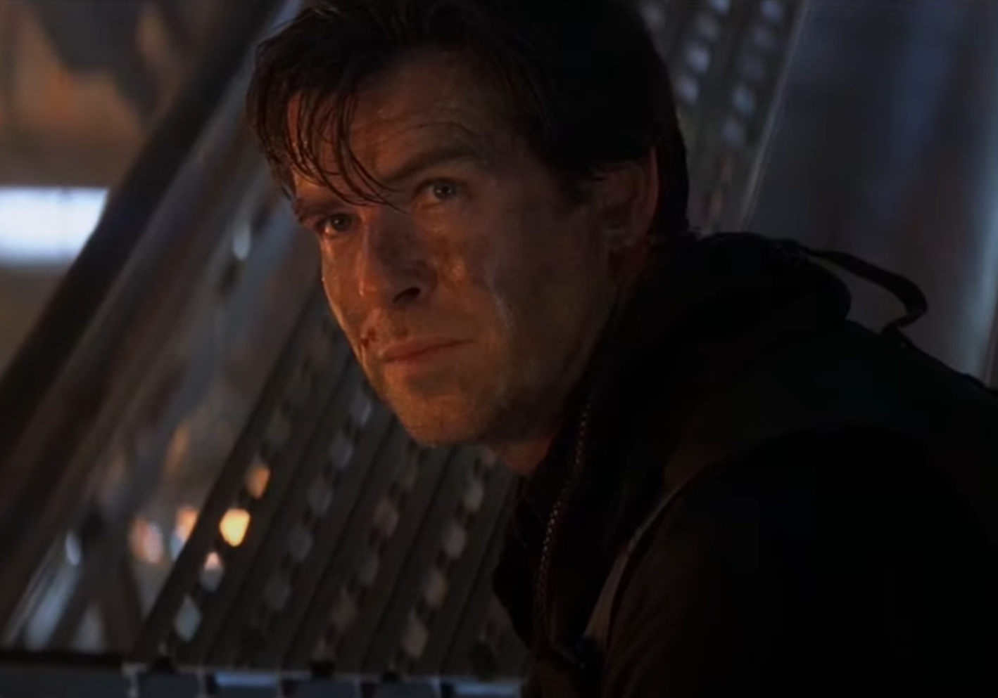 Screenshot of Pierce Brosnan from Tomorrow Never Dies (1997)