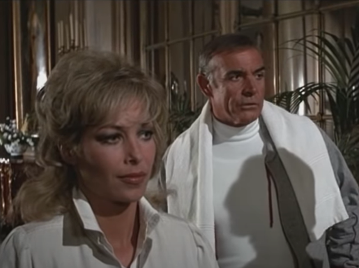 Kim Basinger and Sean Connery in Never Say Never Again (1983)