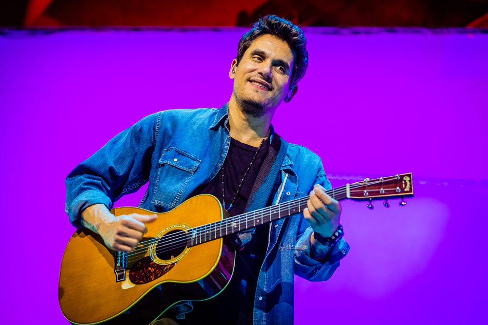 John Mayer performing