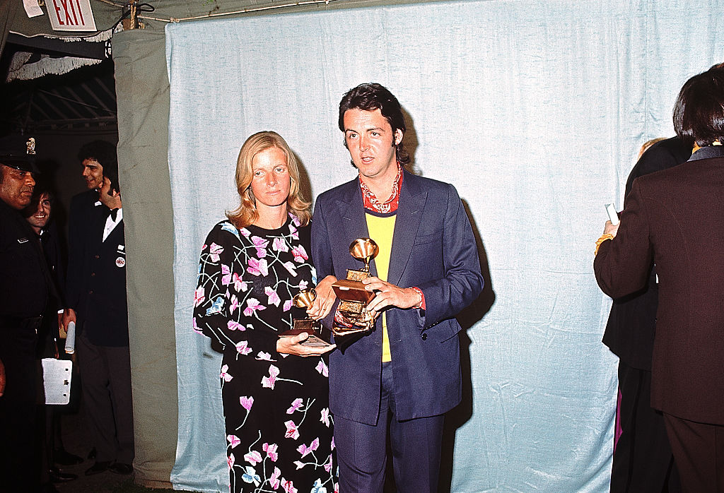 Paul McCartney with Wife Linda at Grammys