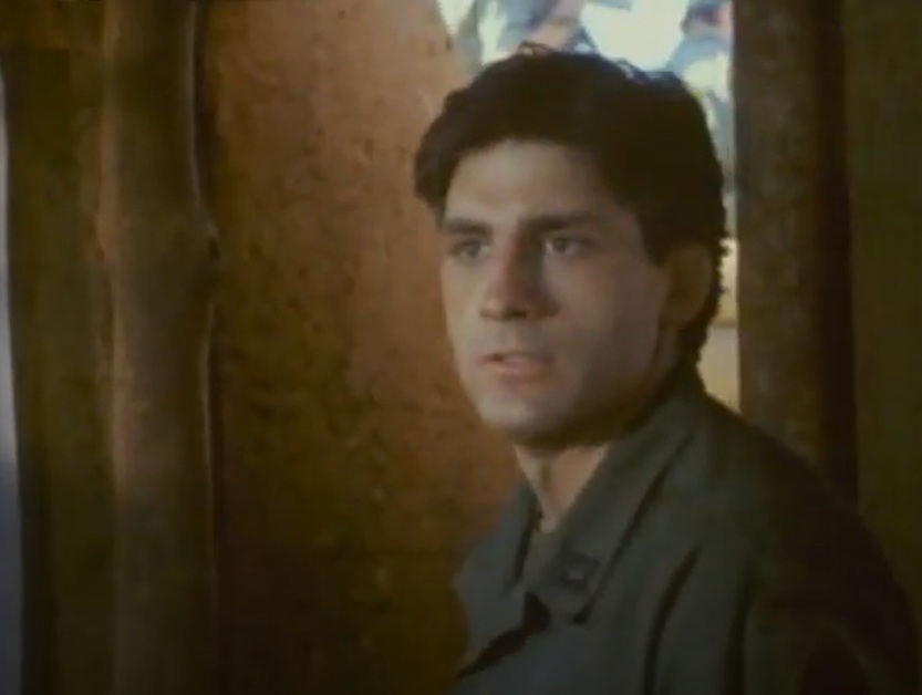 A visually captivating still taken from a pivotal moment in the film The Expendables (1988)