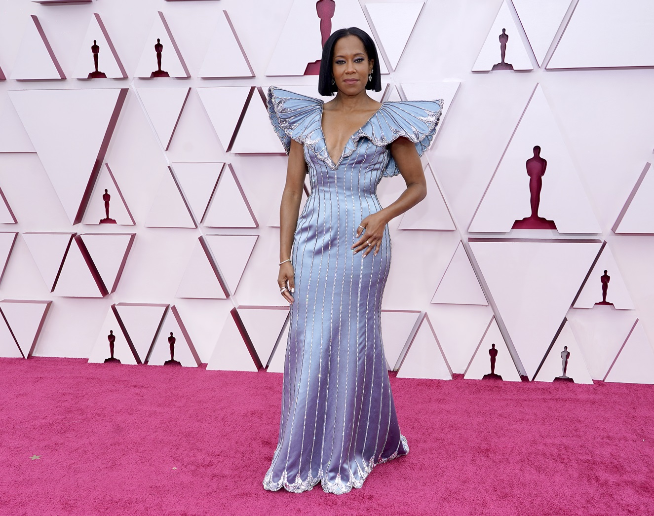 Regina King attends the 93rd Annual Academy Awards at Union Station on April 25, 2021