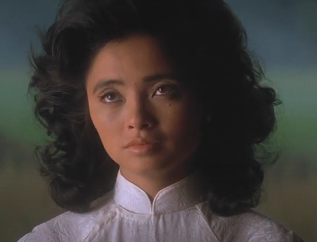 A visually captivating still taken from a pivotal moment in the film Heaven & Earth (1993)