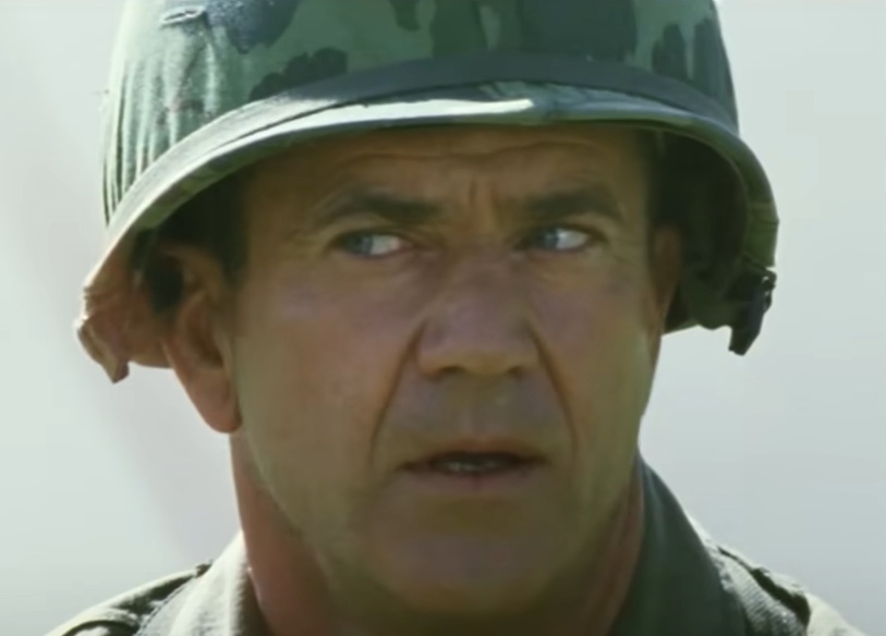 A visually captivating still taken from a pivotal moment in the film We Were Soldiers (2002)