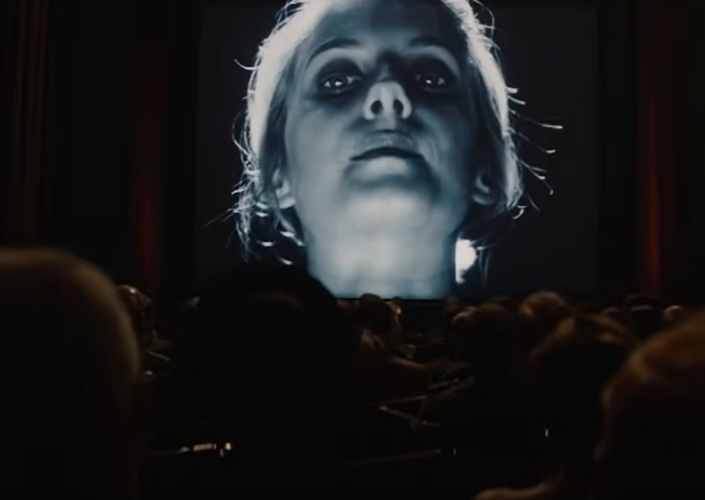 A visually captivating still taken from a pivotal moment in the film Inglourious Basterds (2009)