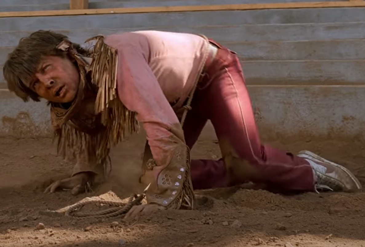 A visually captivating still taken from a pivotal moment in the film Back to the Future Part III (1990)