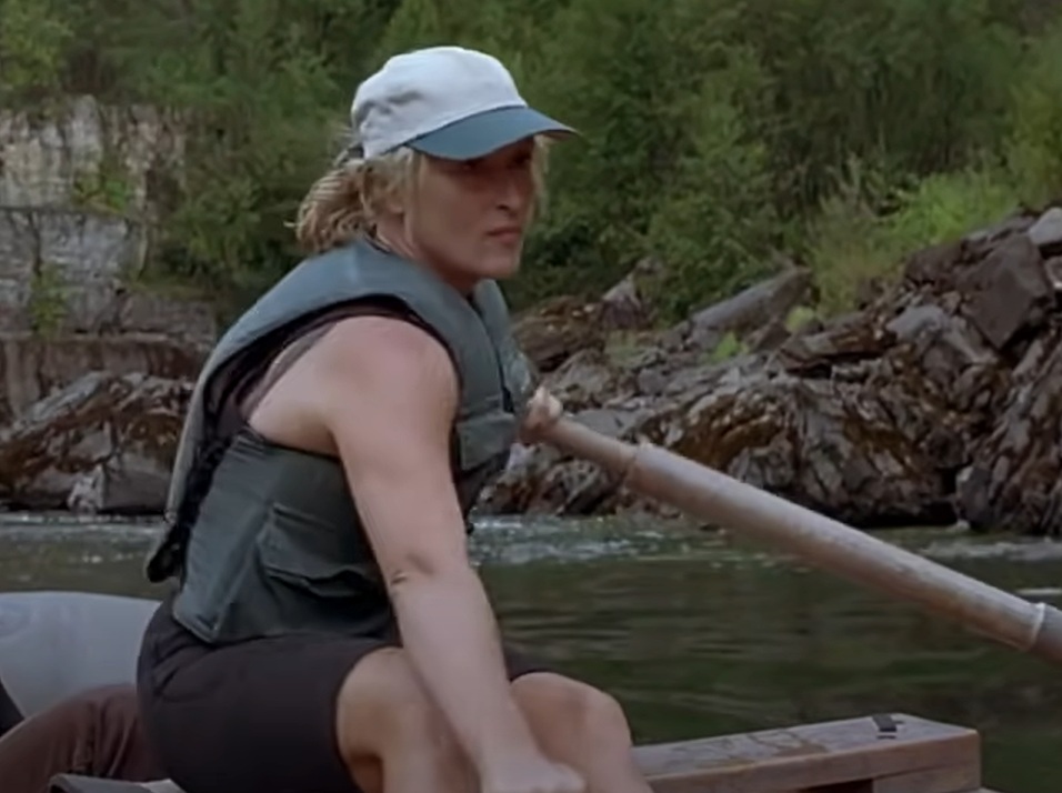A visually captivating still taken from a pivotal moment in the film The River Wild (1994)