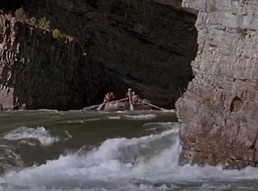 A visually captivating still taken from a pivotal moment in the film The River Wild (1994)