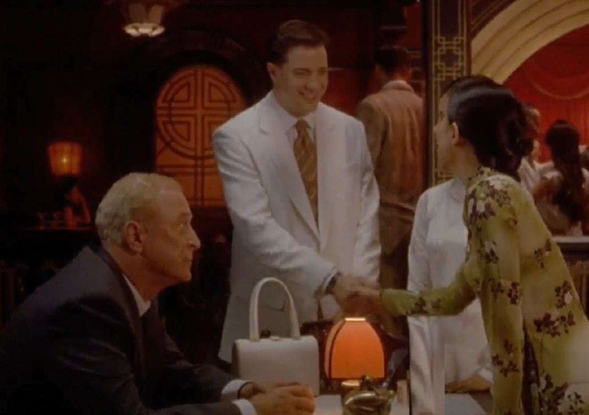 Screenshot of Michael Caine and Brendan Fraser from - Heartbreak Ridge (1986)