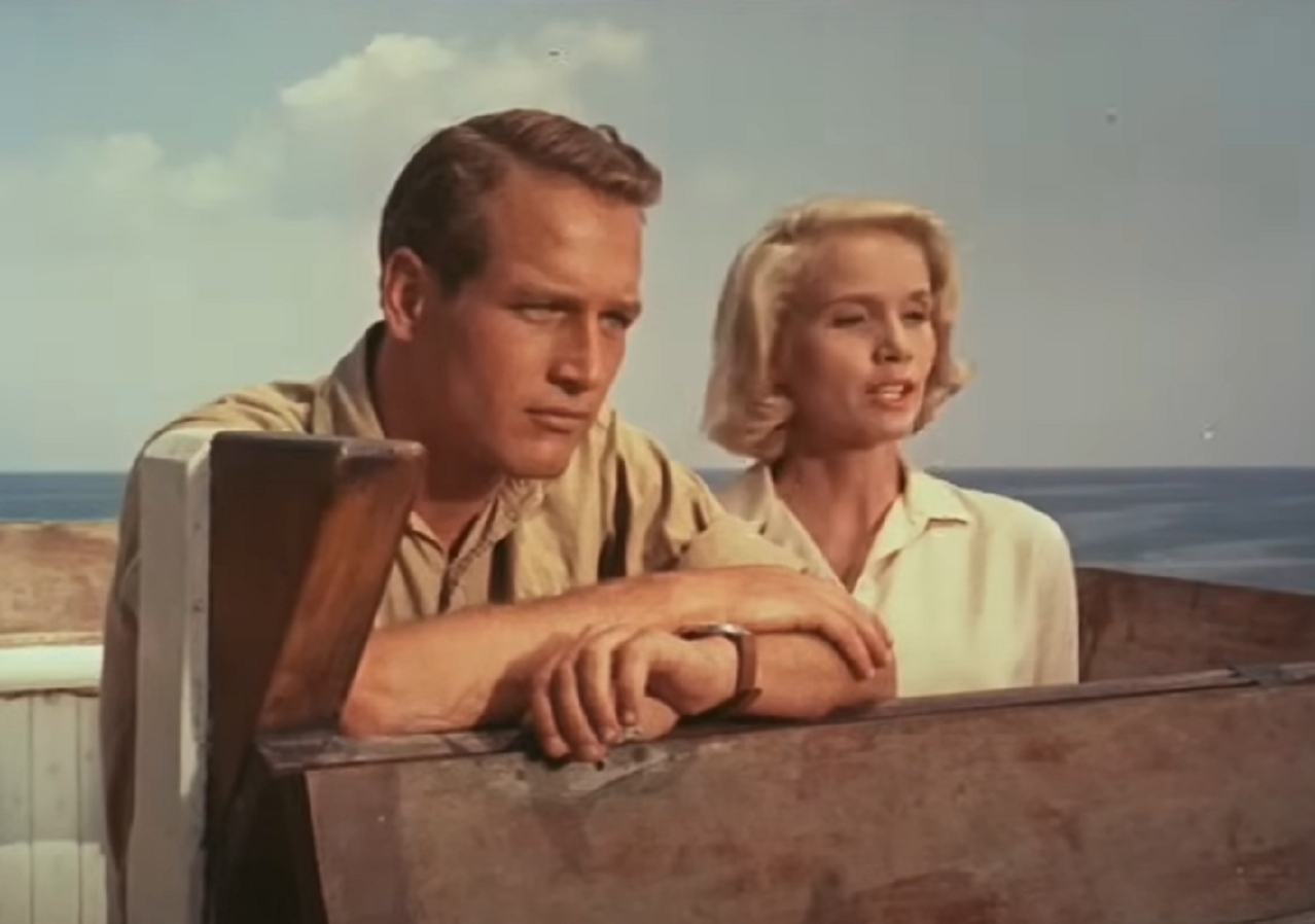 Screenshot of Paul Newman and Eva Marie Saint from - Exodus (1960)