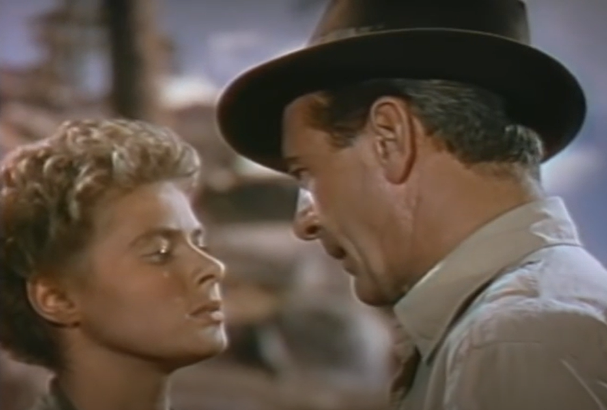 Screenshot of Ingrid Bergman and Gary Cooper from - For Whom The Bell Tolls (1943)