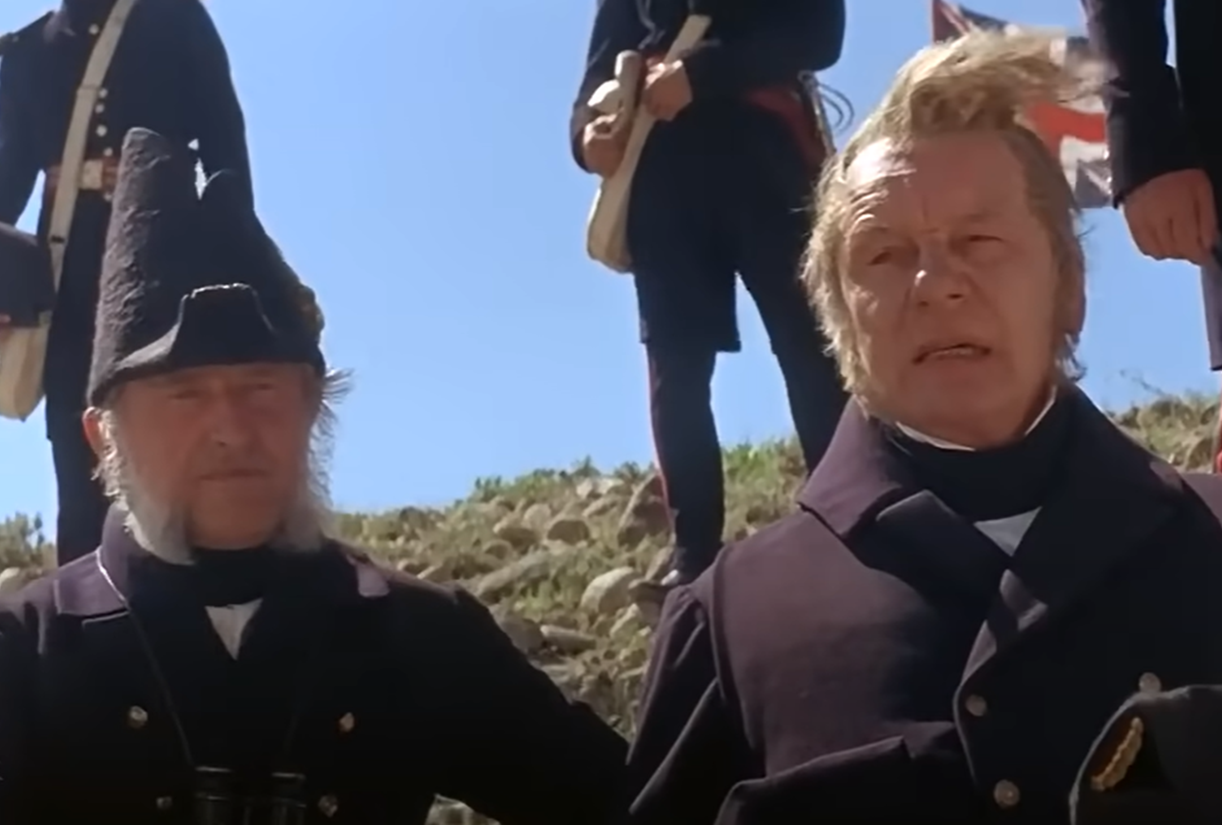 Screenshot of John Gielgud and Harry Andrews from - The Charge Of The Light Brigade (1968)